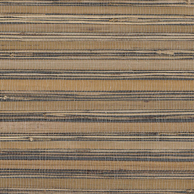 product image of Grasscloth Woven Bamboo Wallpaper in Wheat/Black 514