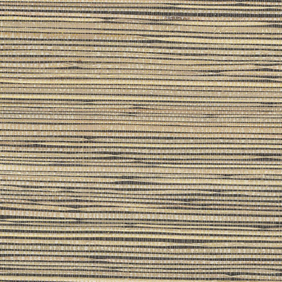 product image of Grasscloth Coarse Crosshatch Wallpaper in Wheat/Black 563