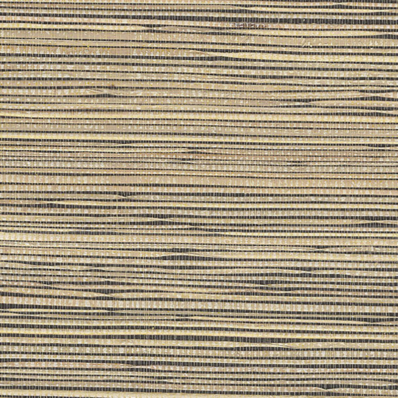 media image for Grasscloth Coarse Crosshatch Wallpaper in Wheat/Black 263