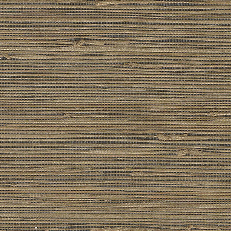 media image for Grasscloth Coarse Metallic Wallpaper in Gold/Black 26