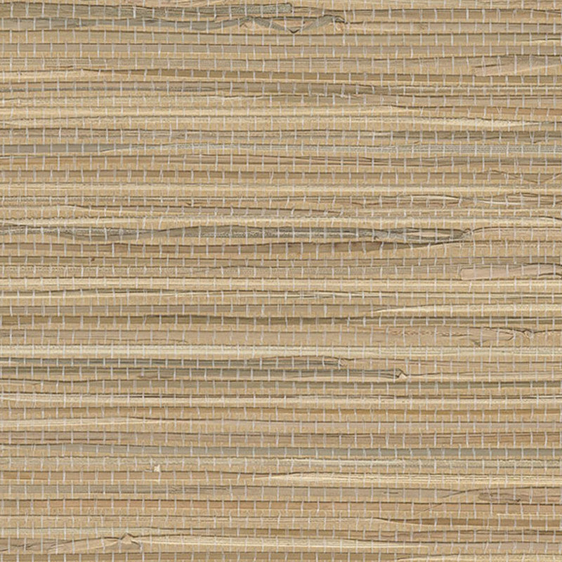 media image for Grasscloth Coarse Strands Wallpaper in Wheat/Green 252