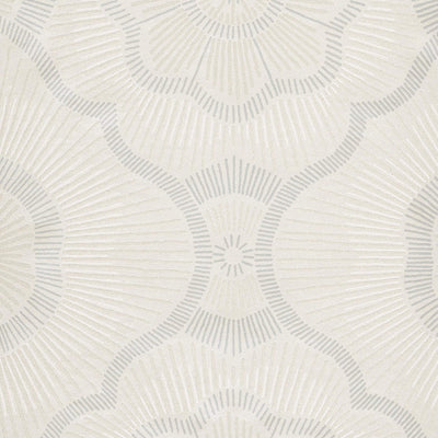 product image for Beaded Floral Large-Scale Wallpaper in Cream/Grey 39