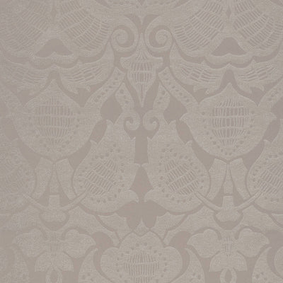 product image of Damask Large-Scale Wallpaper in Grey/Silver 557