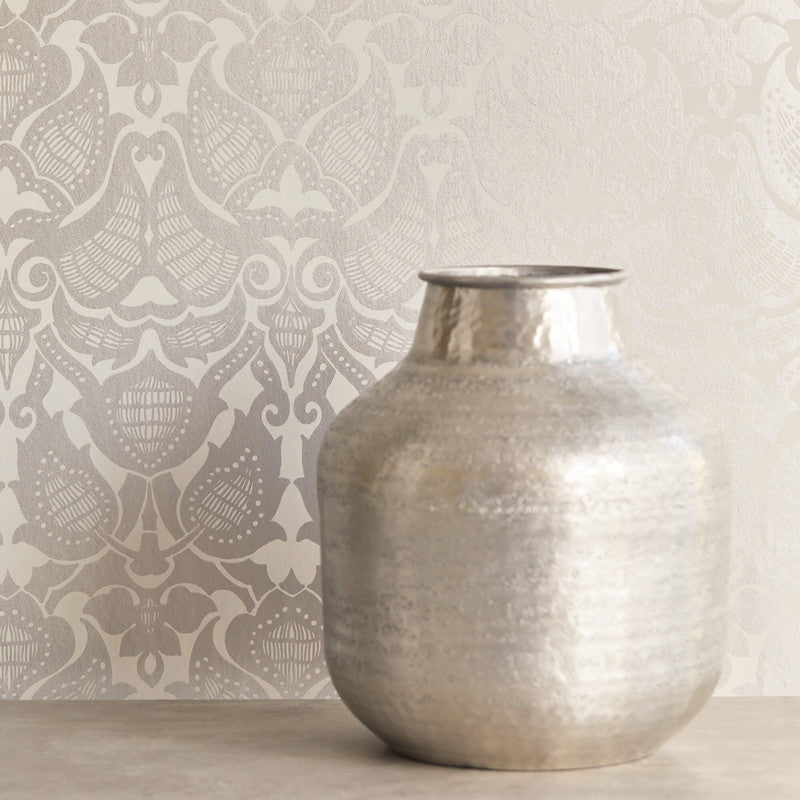 media image for Medallion Oversized Wallpaper in Buttercream 285