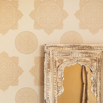 product image for Medallion Oversized Wallpaper in Copper/Indigo 94