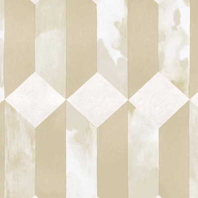product image of Geo Diamond Modern Wallpaper in Cream/Beige/Gold 590