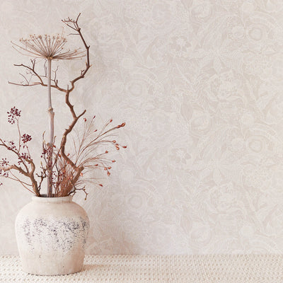 product image for Floral Opulent Wallpaper in Cream/Beige 92