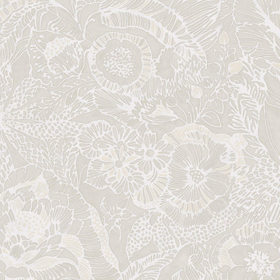 product image for Floral Opulent Wallpaper in Cream/Beige 97