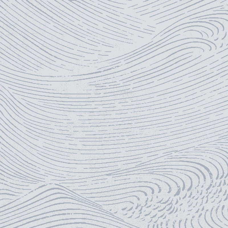 media image for Wave Modern Wallpaper in Soft Blue 277