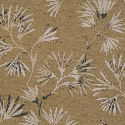 product image of Floral Asian-Inspired Wallpaper in Gold/Black 574