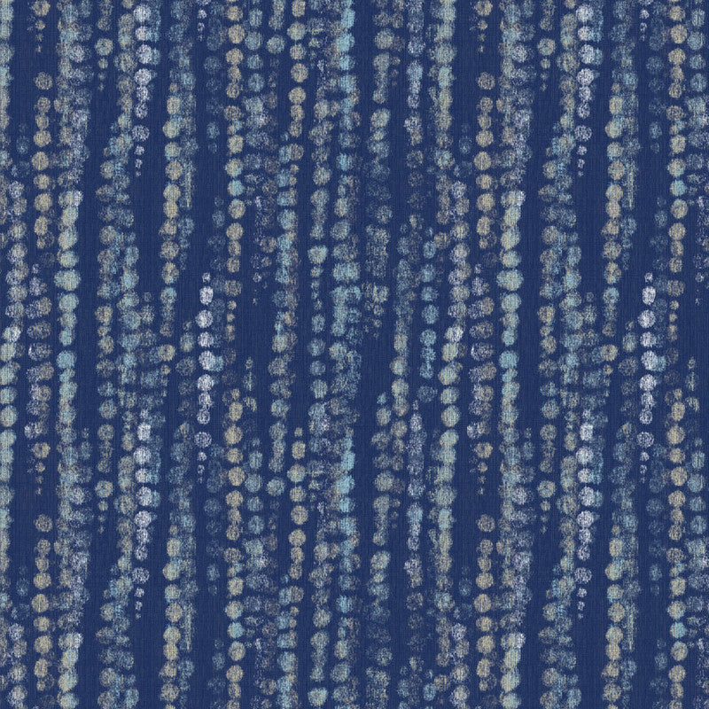 media image for Beaded Rain Wallpaper in Navy 225