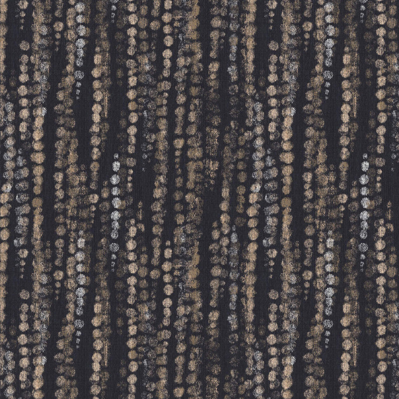 media image for Beaded Rain Wallpaper in Navy/Copper 265