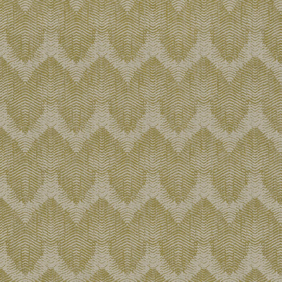 product image for Flamestitch Retro-Chic Wallpaper in Cream/Green/Gold 97