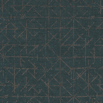 product image for Geo Abstract Textural Wallpaper in Gold/Teal 26