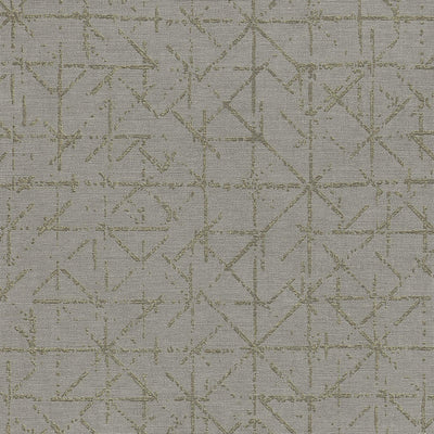 product image for Geo Abstract Textural Wallpaper in Gold/Sage 29