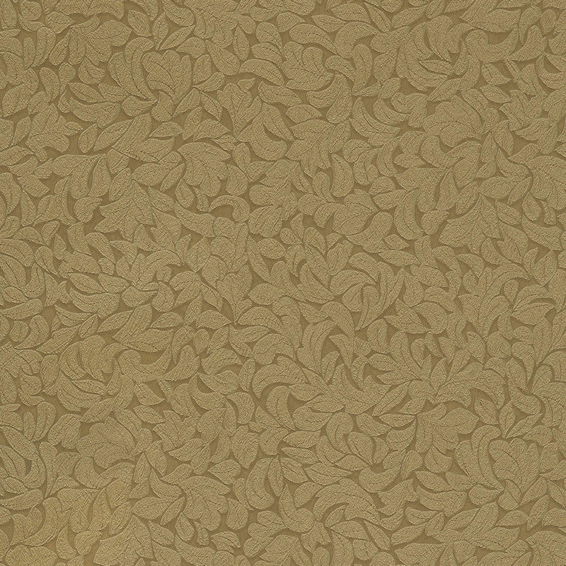 media image for Leaf Embossed Wallpaper in Brass Gold 238