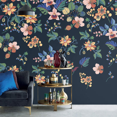 product image for Floral Large-Scale Wall Mural in Multi 90