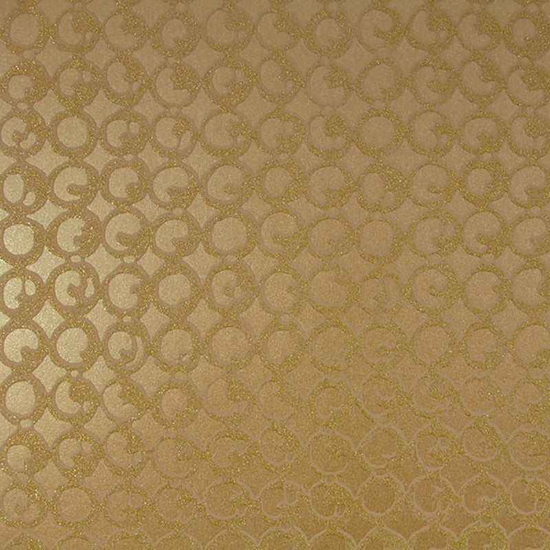 media image for Geometric Circles Wallpaper in Gold 234