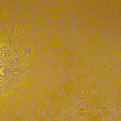 product image for Geo Abstract Spiral Wallpaper in Gold 8