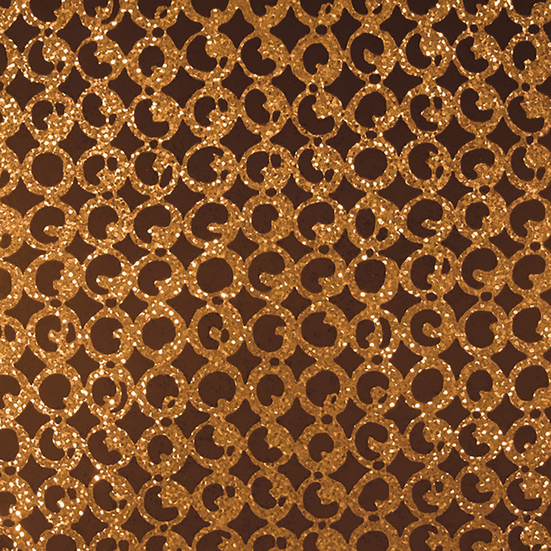 media image for Geometric Circles Small Wallpaper in Chocolate 213