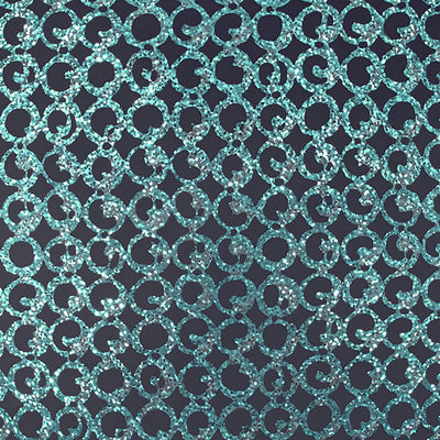 product image for Geometric Circles Small Wallpaper in Turquoise/Blue 32