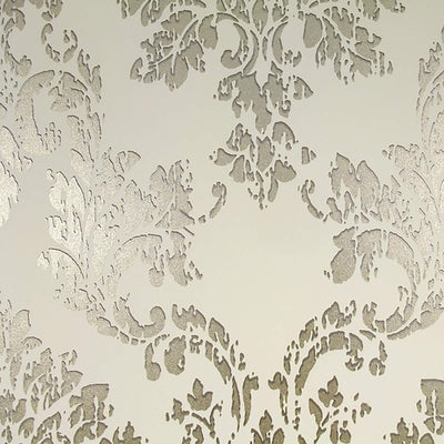 product image of Abstract Damask Exotic Wallpaper in Gold/Cream 533