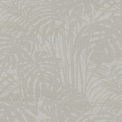 product image of Abstract Palm Leaf Textured Wallpaper in Light Grey 543