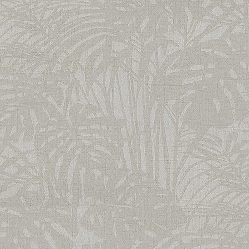 media image for Abstract Palm Leaf Textured Wallpaper in Light Grey 260