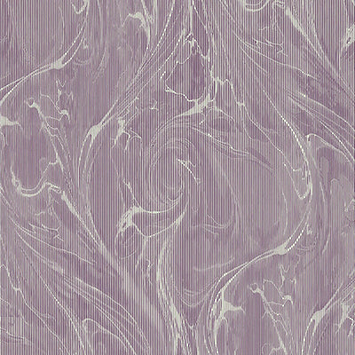 product image of Watercolor Effect Vertical Stripe Wallpaper in Royal Purple/Grey 568