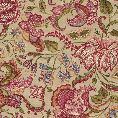 product image of Jacobean Floral Wallpaper in Beige/Red 537