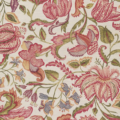 product image of Sample Jacobean Floral Wallpaper in Cream/Pink 540