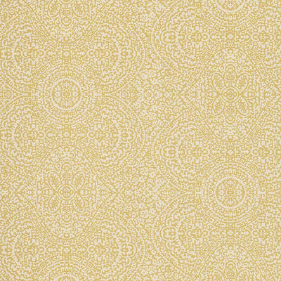 product image for Floral Medallion Wallpaper in Mustard Gold 1