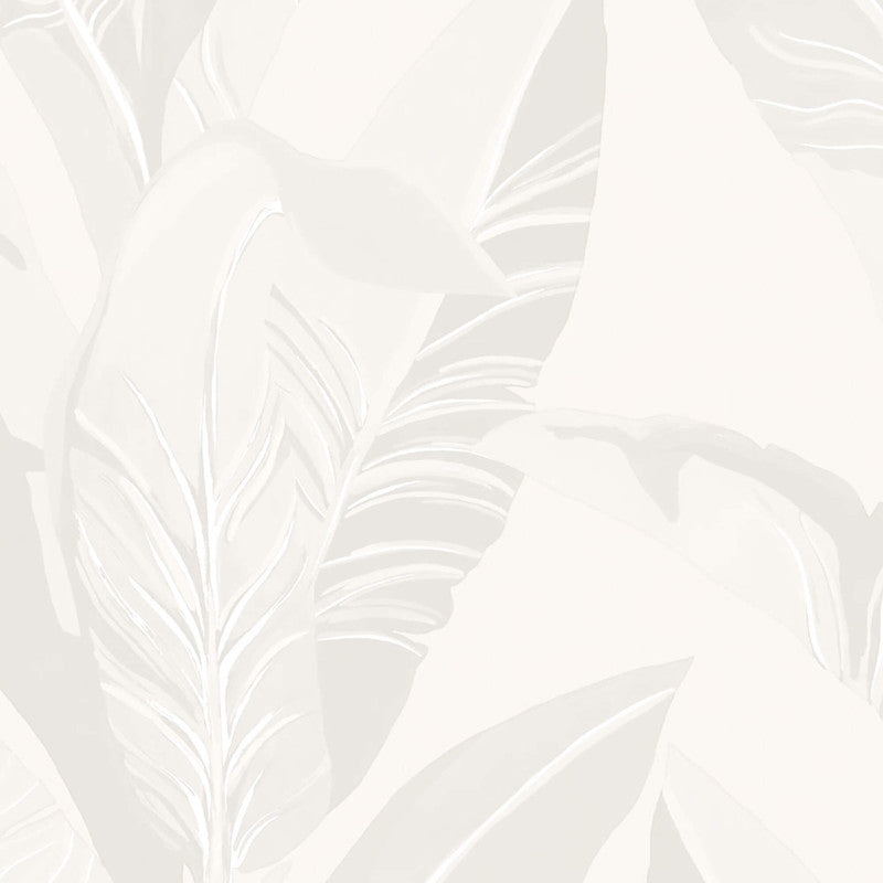 media image for Palm Leaf Tropics Wallpaper in Neutral Beige 285