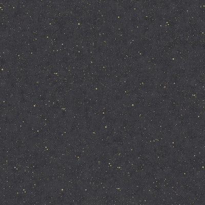 product image of Plain Textured Speckled Wallpaper in Black/Gold 550