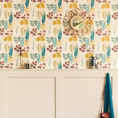 product image for Botanical Tropical Flair Wallpaper in Multi Coral 44