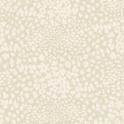 product image of Abstract Floral Wallpaper in Cream/Gold 539