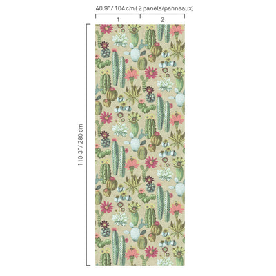 product image for Cactus Wallpaper in Green/Turquoise 14