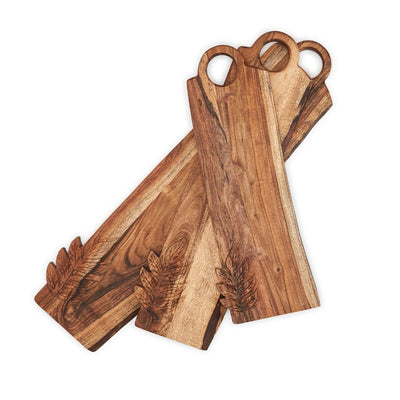 product image of Charcuterie Serving Boards with Leaf Design - Set of 3 592