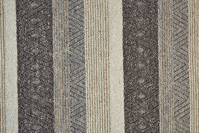 product image for Genet Hand Woven Chracoal Gray and Tan Rug by BD Fine Texture Image 1 91