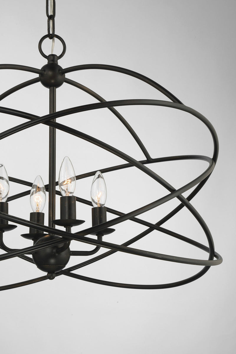 media image for Anson 4 Light Contemporary Statement Chandelier By Lumanity 5 215