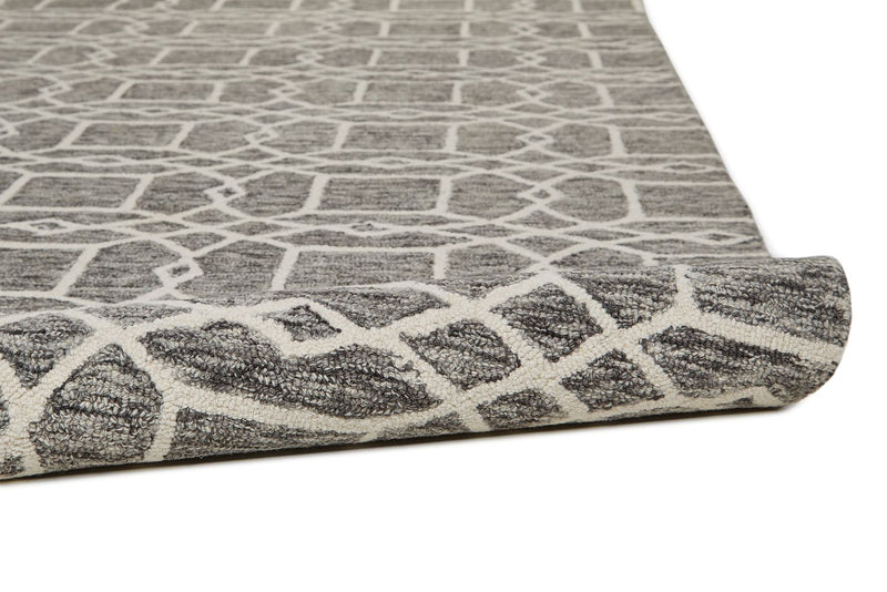 media image for Veran Hand Tufted Gray and Ivory Rug by BD Fine Roll Image 1 277