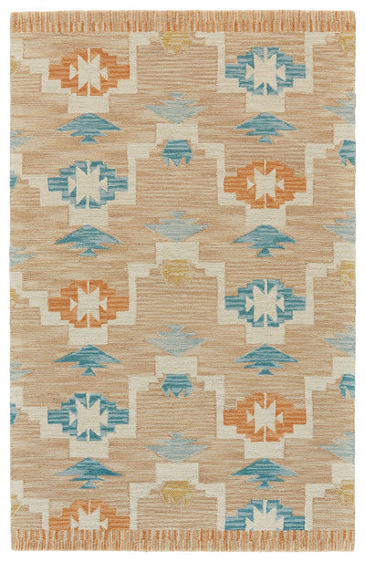 product image for Fariza Hand Tufted Tan and Blue Rug by BD Fine Flatshot Image 1 79