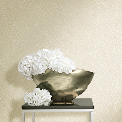 product image for Branches Beige/Pearl Wallpaper from Serene Collection by Galerie Wallcoverings 32