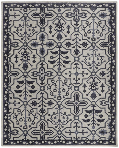 product image of Faris Hand Tufted Gray and Black Rug by BD Fine Flatshot Image 1 548