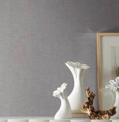 product image for Gesso Weave Wallpaper in Grey from the Handpainted Traditionals Collection by York Wallcoverings 96