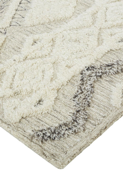 product image for Elika Hand Tufted Ivory and Gray Rug by BD Fine Corner Image 1 0