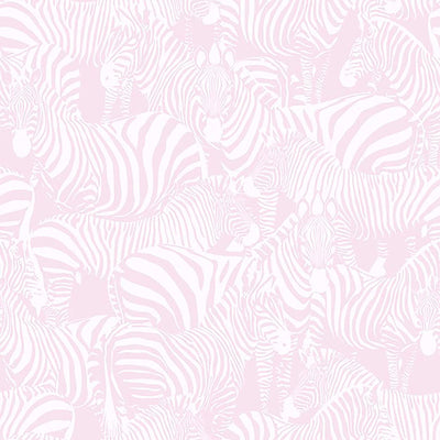 product image of Zebra Collage Wallpaper in Pink 541