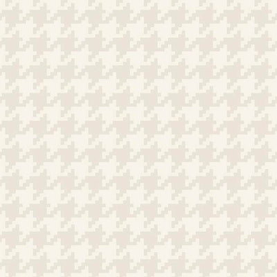 product image of Houndstooth Motif Wallpaper in Bisque/Cream 558