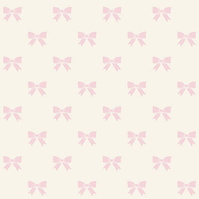 product image of Pretty Bows Wallpaper in Pink/Cream 584