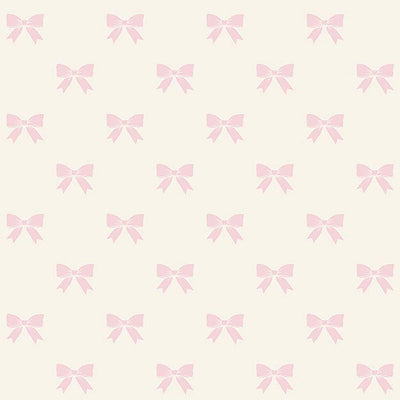 product image of Pretty Bows Wallpaper in Pink/Cream 50